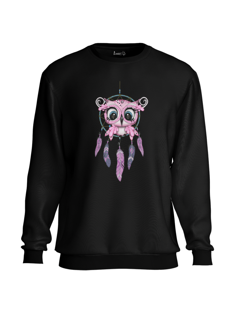 SUDADERA BÚHO ATRAPASUEÑOS NEGRA
