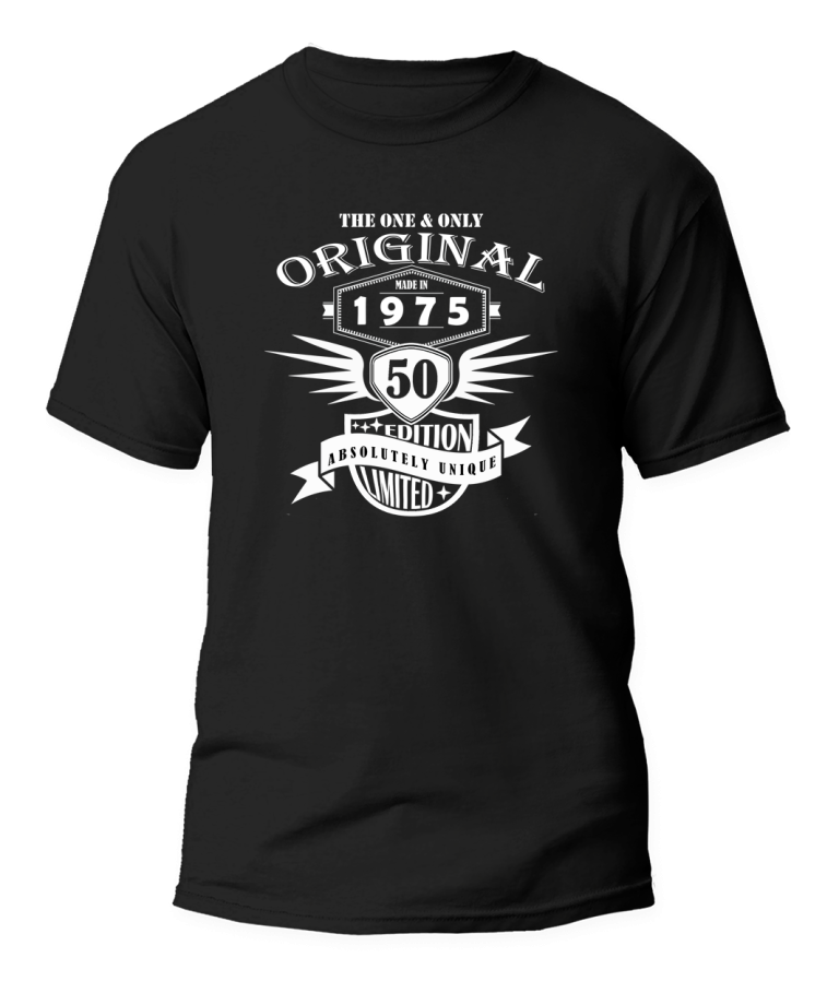 01 camiseta 50 años negra unisex